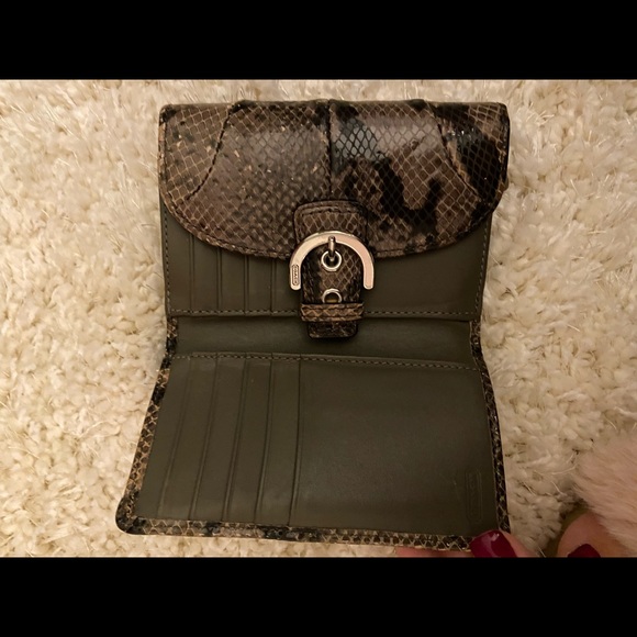 Snake Skin Coach wallet - Picture 2 of 3